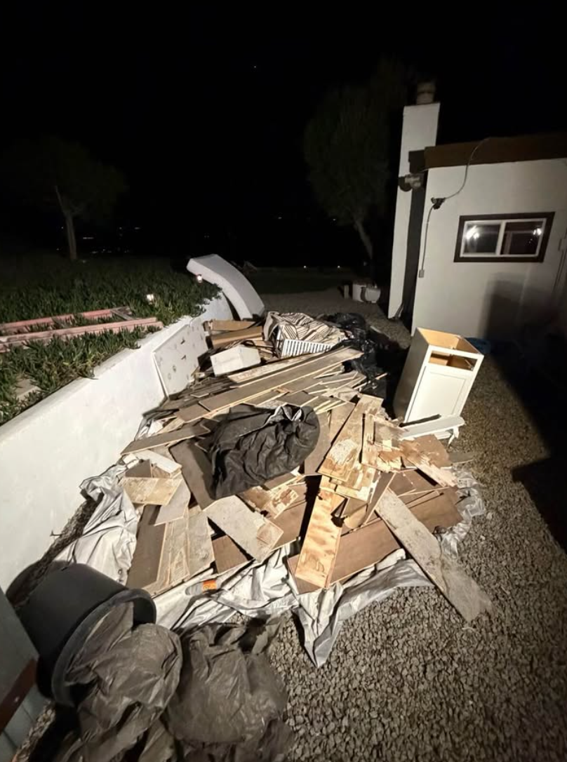 Wood and construction debris removal in Sacramento before