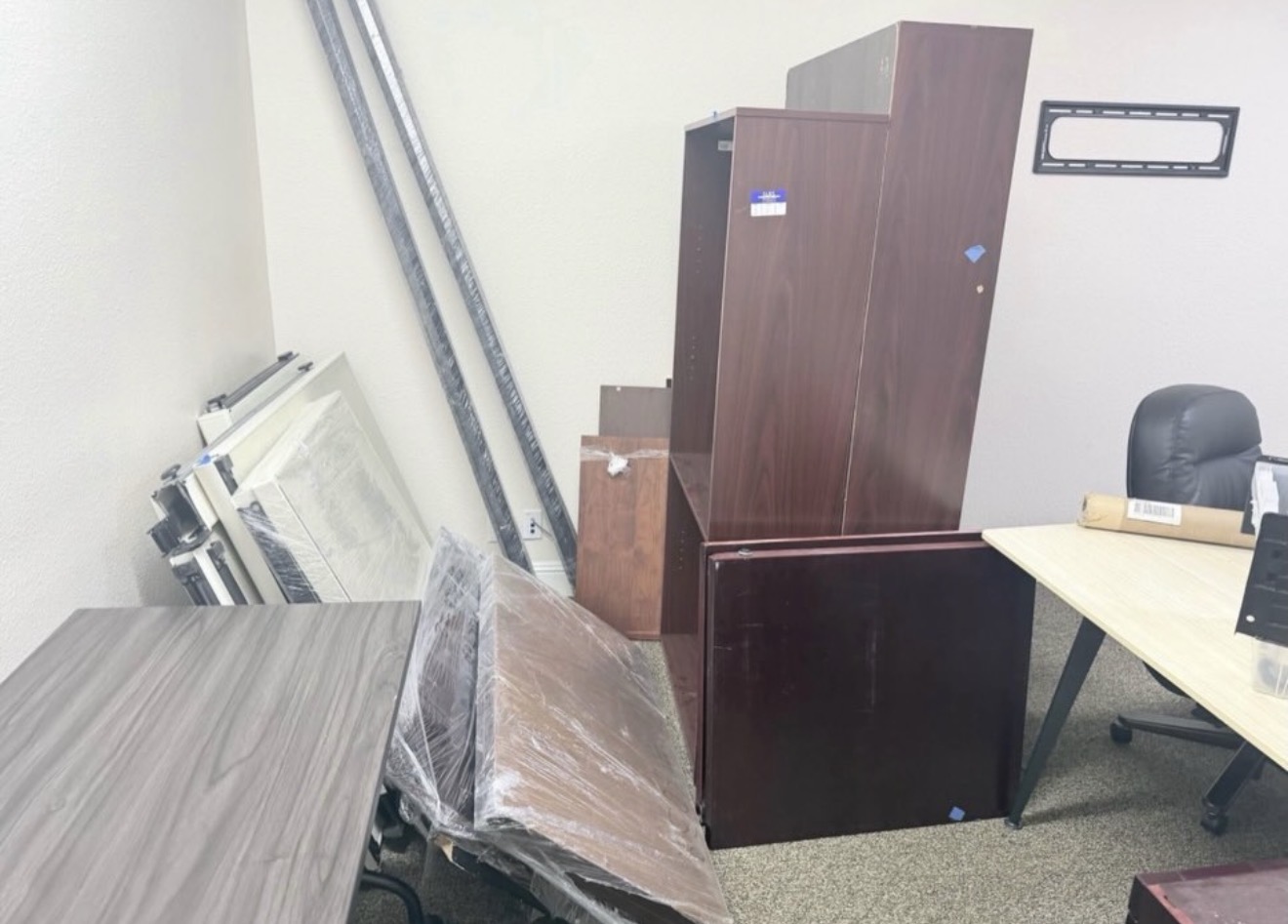 Office cleanout before
